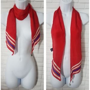 Honey 100% Silk Red Scarf